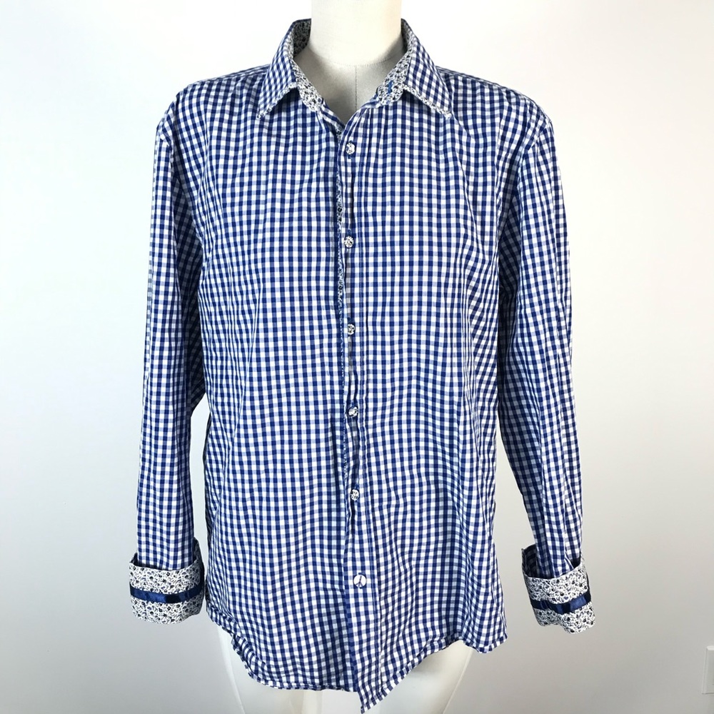 John Lennon English Laundry Shirt Floral Cuff